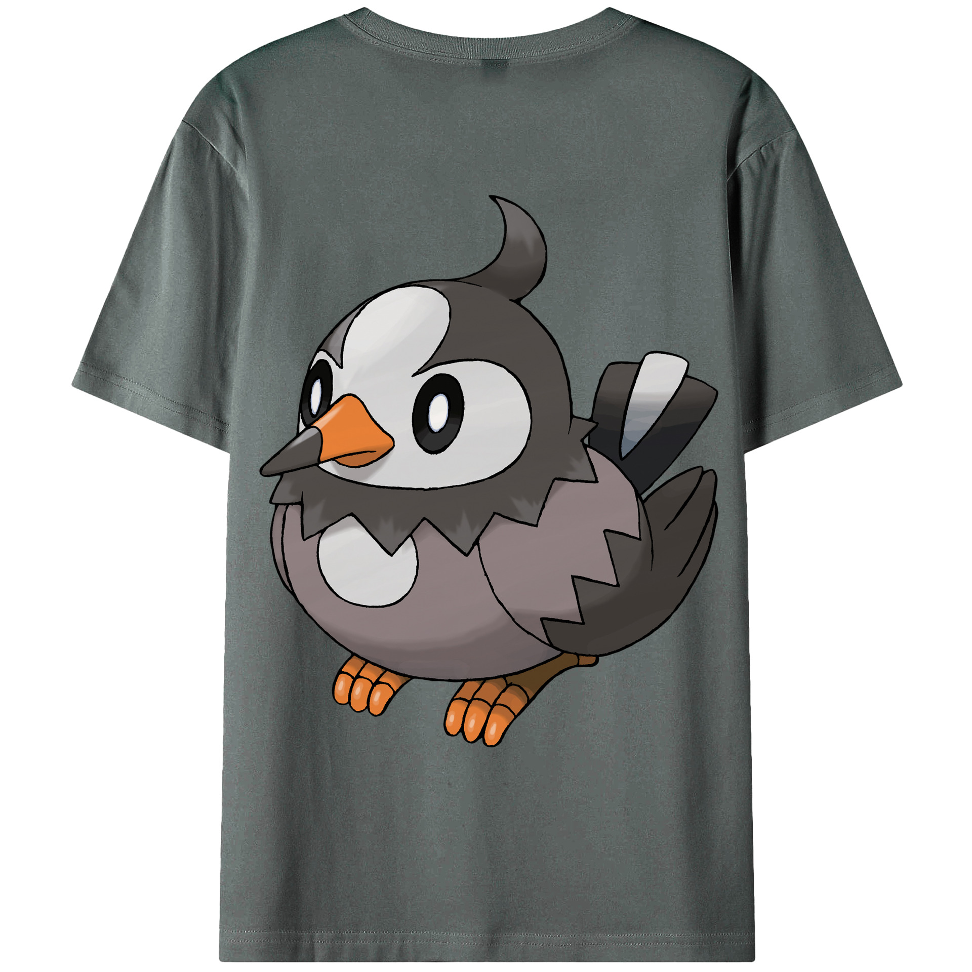 （画像用） ポケットモンスター Pokémon 綿100％ メンズ半袖Tシャツ（バックプリント） 通気性